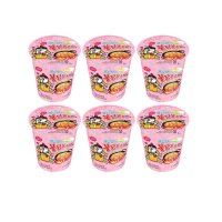 Samyang Buldak Hot Chicken Carbonara Ramen Cup 80 g | Halal | Scharfe koreanische Instantnudeln mit Carbonara-Geschmack | Original aus Korea | Schnell & cremig