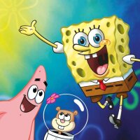 Display Komplett SpongeBob SquarePants XXL 50 cm Salzige Maissnacks 30 × 25 g – knusprige Mais-Sticks im Cartoon-Design | Extrudierte Maissnacks gesalzen | 750 g Familienpackung