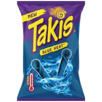 Takis Mega Mix Bundle 10 × 100 g – Blue Heat, Fuego, Dragon Sweet Chili, Volcano Queso & Intense Nacho + Hopser Funfood Flaschenöffner