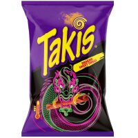 Takis Mega Mix Bundle 10 × 100 g – Blue Heat, Fuego, Dragon Sweet Chili, Volcano Queso & Intense Nacho + Hopser Funfood Flaschenöffner
