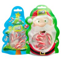 Weihnachten Mini Candy Canes Beutel a 10 Stück – einzeln verpackt je 5 g – Weihnachts Zuckerstangen rot-weiß – Zufallsverpackung – Alex Sweets
