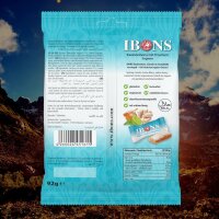 IBONS Ingwer-Limette-Honig-Minze – 92 g Kaubonbons mit frischem Ingwer – glutenfrei, lactosefrei & vegetarisch – einzeln aromaversiegelt