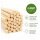 100 Zuckerwattestäbe 30 cm aus Kiefernholz 4 x 4 mm Vierkantstäbe