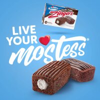 Hostess Zingers Devil’s Food Cakes – 10er Box – Amerikanische Schokosnacks 360 g