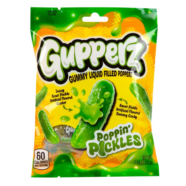 Gupperz Pickle Candy 72 g – Extreme Sour Gummy mit...