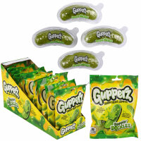 Gupperz Candy Mix 5×72 g – Flüssig gefüllte Kaubonbons Sorten-Mix + Gratis Hopser Bleistift