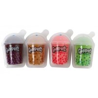 Gupperz Candy Mix 5×72 g – Flüssig gefüllte Kaubonbons Sorten-Mix + Gratis Hopser Bleistift