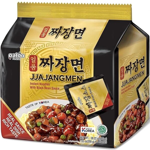 Paldo Jjajangmen Instant Nudeln 4er Pack 800 g...
