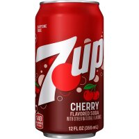 7Up Cherry 355 ml US Softdrink Kirschgeschmack koffeinfrei