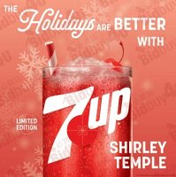 7UP Shirley Temple 355 ml Limited Edition US Softdrink Granatapfel Kirsche