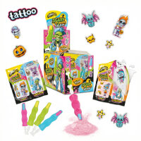 Display Johny Bee Scary Finger Lollipop 18 Stück – mit Brausepulver & Tattoo