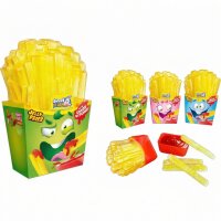 Display Sweet Flash 12x Jelly Fries & Candy Ketchup Fruchtgummi mit Candy Gel