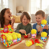 Display Sweet Flash Jelly Fries & Candy Ketchup 12 Stück Fruchtgummi mit Candy Gel