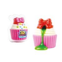 Johny Bee 3D Gummy Cupcake Liquid 60 Stück Rindergelatine Gummibonbon Cupcake mit flüssigem Kern