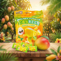 Peelable Gummies Mango 16 beutel Halal einzeln verpackte Fruchtgummis 75 g