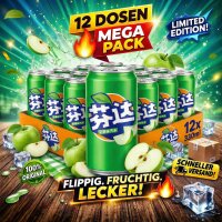 Bundle Fanta Apple Japan 12 x 330 ml Dose Original Import