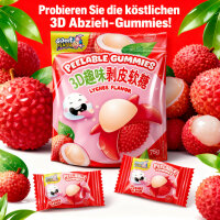 Peelable Gummies Lychee 75 g 15 Beutel Fruchtgummi zum...