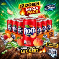 Bundle Fanta White Peach China 12 x 330 ml Dose Original Import