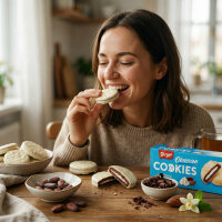 Bergen Obsession Cookies Cream 128g Kakaokekse mit...