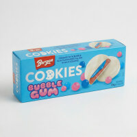 Bergen Cookies Bubble Gum 128g Gefüllte Kekse mit Kaugummi Geschmack