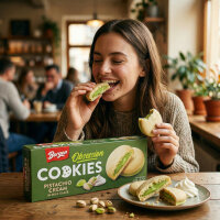 Bergen Cookies Pistachio Cream 128g Gefüllte Kekse...