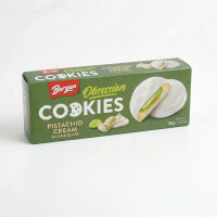 Bergen Cookies Pistachio Cream 128g Gefüllte Kekse mit Pistaziencreme