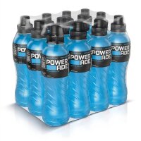 Powerade Mountain Blast 12 x 500 ml Isotonisches Sportgetränk Waldbeere Bundle