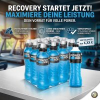 Powerade Mountain Blast 12 x 500 ml Isotonisches Sportgetränk Waldbeere Bundle
