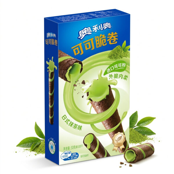 Oreo Cocoa Crisp Roll Matcha 50 g Knuspriger Keksriegel...