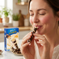 Oreo Cocoa Crisp Roll Vanilla 50 g Knuspriger Keksriegel mit Vanille Geschmack