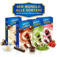 Oreo Crisp Roll Mix Bundle 4 x 50 g Strawberry Matcha Chocolate Vanilla Knusprige Keksriegel