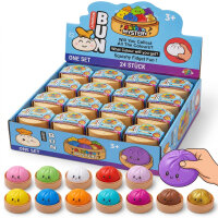 Squishy Dumplings Mini Buns 1 Stück – Mystery Anti-Stress Spielzeug zum Drücken & Sammeln