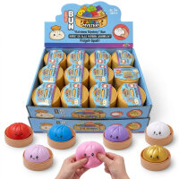 Squishy Dumplings Mini Buns 1 Stück – Mystery Anti-Stress Spielzeug zum Drücken & Sammeln