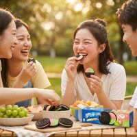 Oreo Grape and Peach China 97g Kakao Doppelkekse mit...