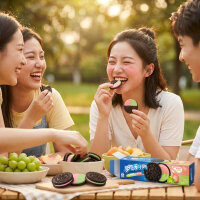 Oreo Grape and Peach China 97g Kakao Doppelkekse mit Trauben und Pfirsichcreme