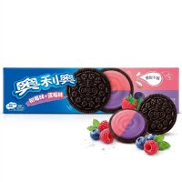 Oreo Blueberry Raspberry China 97g Kakao Doppelkekse mit...