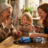Oreo Birthday Cake China 97g Kakao Doppelkekse mit Vanille Geschmack und Zuckerstreuseln