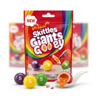 Skittles Giants Gooey Fruits 125g Kaubonbons mit flüssigem Kern Fruchtgeschmack
