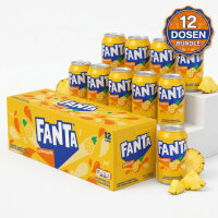Fanta Pineapple USA Original 12 x 355 ml Ananas Softdrink Dosen