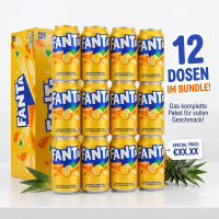 Fanta Pineapple USA Original 12 x 355 ml Ananas Softdrink Dosen