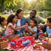 Fanta Strawberry USA Original 12 x 355 ml Erdbeer Softdrink Dosen