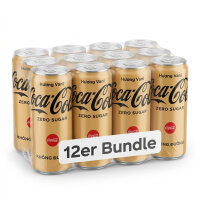 Bundle 12er Coca Cola Vietnam Zero Sugar Vanilla 320ml Vanille Cola