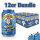 Bundle 12er Warheads Sour Blue Raspberry Soda 330ml Tray USA Import