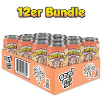 Bundle 12er Warheads Sour Peach Soda 330ml Tray USA Import