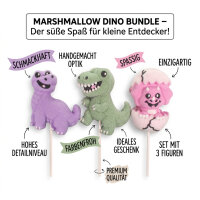 Marshmallow Lollipop Monster Dino Mix 3er Set XXL 18 cm...