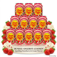 Bundle 12  x Chupa Chups Sparkling Soda Strawberry &...