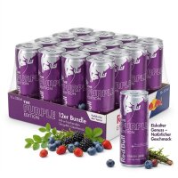 Red Bull Purple Edition Waldbeere mit Zucker...