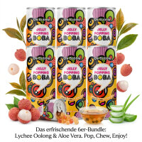 Bundle 6x Os Bubble Jelly Popping Boba Lychee Oolong...