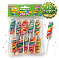 Bundle 10 xTwisted Rainbow Lolly 120g Rainbow Swirl Lolly...