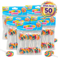 Bundle 50 Bunte Regenbogen Lutscher 600g Rainbow Swirl...